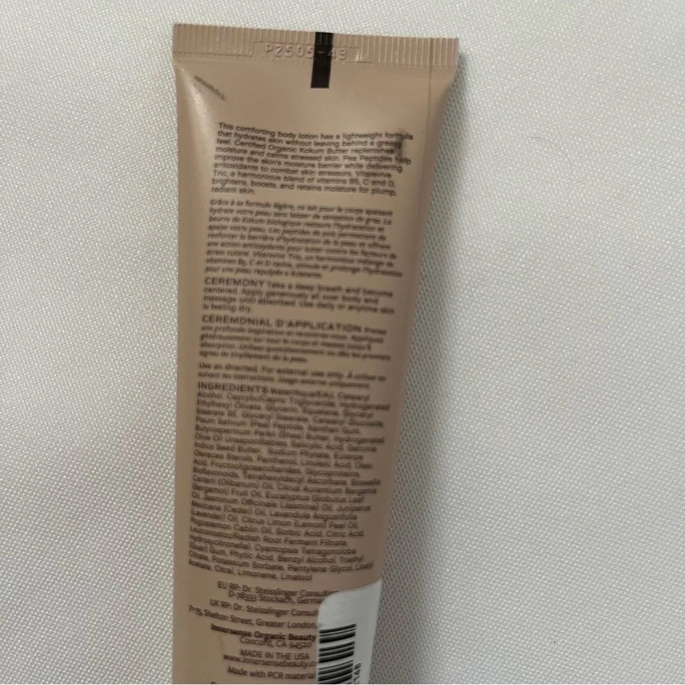 Innersense Organic Beauty Renew Body Lotion Vegan & Cruelty-Free 2.0 Fl Oz NWT